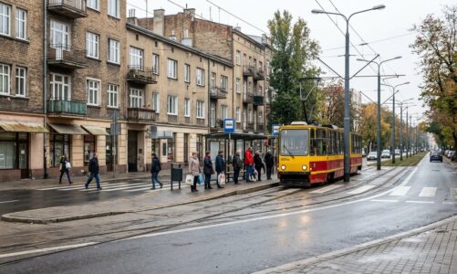 Prace drogowe na ulicy Starołęckiej w Poznaniu