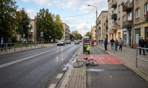 Wypadek na ul. Bystrzańskiej. Rowerzysta trafił do szpitala