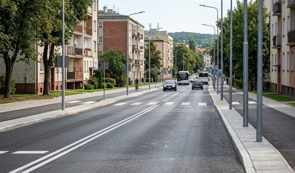 Zakończono remont nawierzchni ul. Starodworcowej w gdyńskiej dzielnicy Wielki Kack