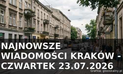 Najnowsze wiadomości Kraków – Czwartek 23.07.2026