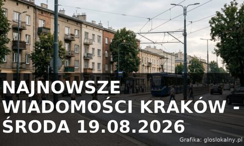 Najnowsze wiadomości Kraków – Środa 19.08.2026