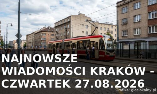 Najnowsze wiadomości Kraków – Czwartek 27.08.2026