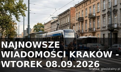 Najnowsze wiadomości Kraków – Wtorek 08.09.2026