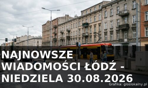 Najnowsze wiadomości Łódź – Niedziela 30.08.2026