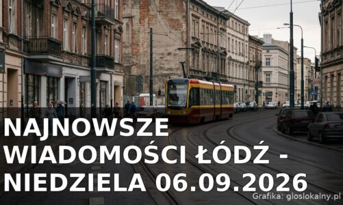 Najnowsze wiadomości Łódź – Niedziela 06.09.2026