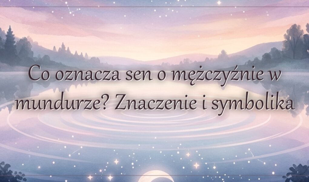 Co oznacza sen o mężczyźnie w mundurze? Znaczenie i symbolika
