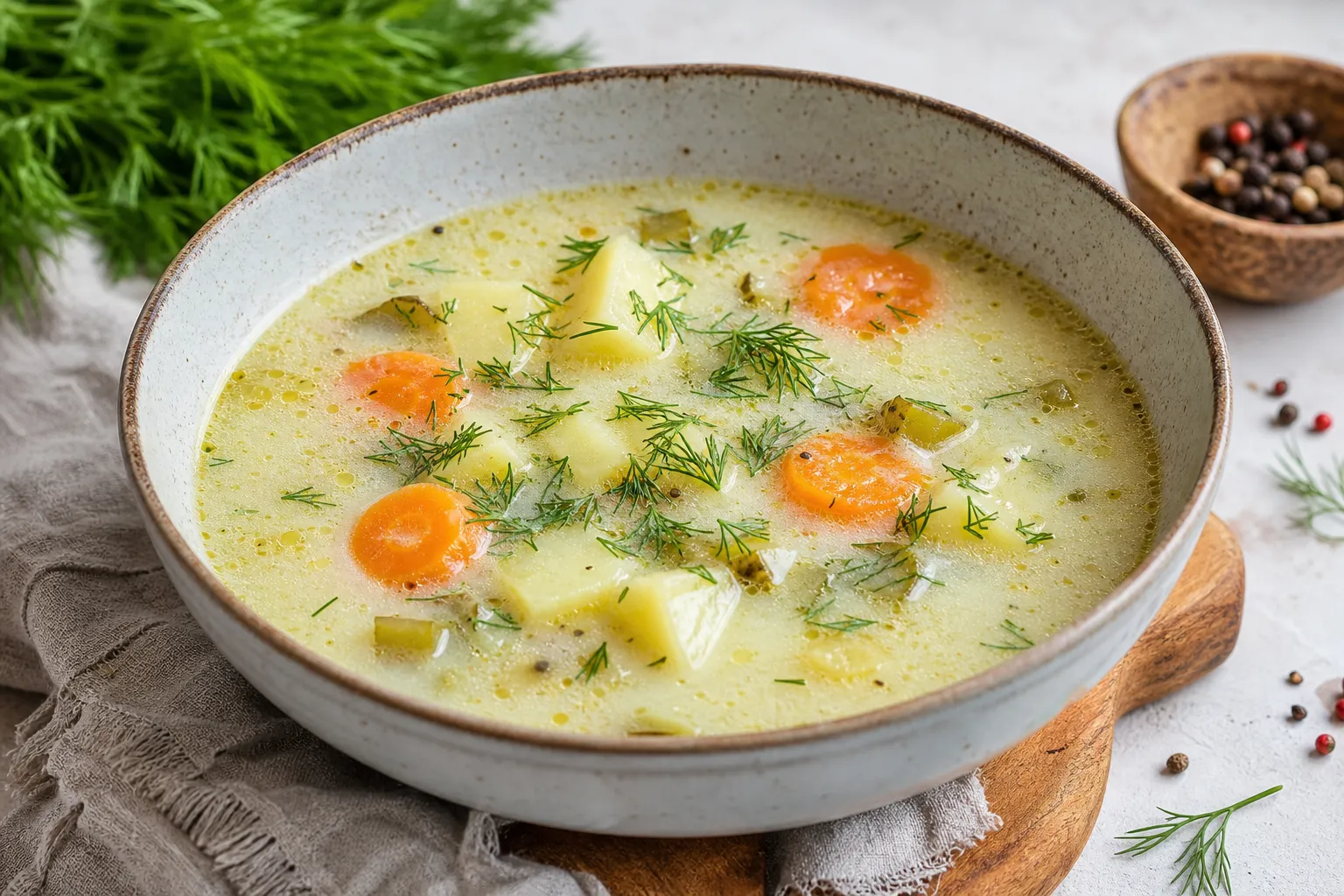 Zupa ogórkowa jak u mamy — krok po kroku